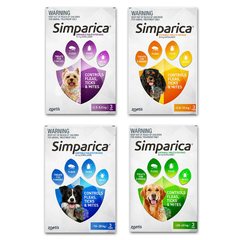 Viên Simparica cho Chó ngừa Ve Ghẻ Bọ chét