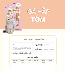 Thịt sấy Gà hấp Tôm Natural Core Mèo