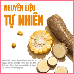 Cát sắn Purcats Natural Miracle Clumping Cat Litter