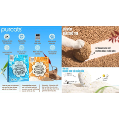 Cát sắn Purcats Natural Miracle Clumping Cat Litter