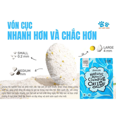 Cát sắn Purcats Natural Miracle Clumping Cat Litter