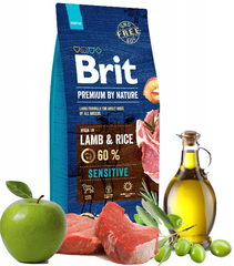 Hạt BRIT Premium by Nature SENSITIVE LAMB cho mọi giống Chó tiêu hóa nhạy cảm