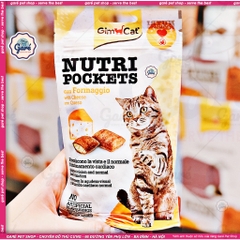 60gr Bánh thưởng Nutri Pocket Gimcat - Bánh quy giòn có nhân
