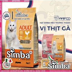 NG Hạt Simba dành cho mèo trưởng thành vị Gà, Bò thơm ngon bổ dưỡng nhập khẩu từ Ý