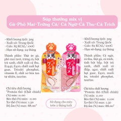 x1 Hộp 24 miếng 30gr Cam & Hồng - Súp CattyMan cho Mèo