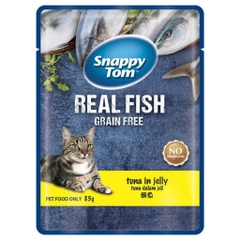 85gr - Pate Snappy Tom Real Fish Real Meat cho Mèo dạng gói