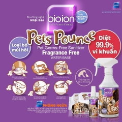 500ml - Xịt khử mùi sạch khuẩn cho Chó Mèo Bioion Pets Pounce