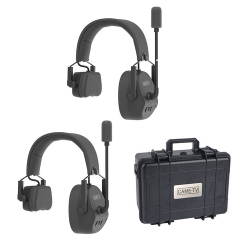 CAME-TV KUMINIK8 Duplex Digital Wireless Headset Distance up to 1500ft (450 Meters) with Hardcase - Single Ear 2 Pack