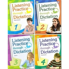 Listening Practice Through Dictation - 1,2,3,4 trọn bộ 4 cuốn - Luyện nghe chép chính tả