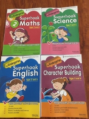 Superbook SCIENCE, MATHS, ENGLISH, CHARACTER BUILDING -  4 quyển