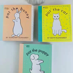 Pat The Bunny (Sách nhập) -  3 quyển Sách tương tác cho bé 0+