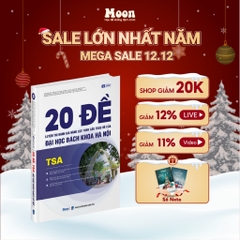 Sách 20 đề luyện thi Đánh giá năng lực theo cấu trúc đề của ĐH Bách Khoa Hà Nội