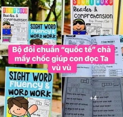 Sight Word  - luyện đọc chuẩn quốc tế cho các búp măng non.