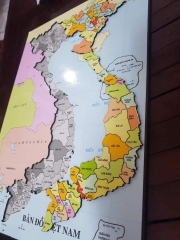Bản đồ Việt Nam - Bản đồ gỗ ghép hình khổ A3