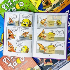 🎉 PIZZA & TACO – Bộ truyện cười “ngon mắt, vui miệng”, giúp bé mê đọc tiếng Anh! 🍕🌮