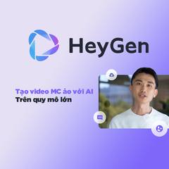 Phần mềm  HeyGen – Gói 1 tháng - Biến chữ thành video chuyên nghiệp chỉ trong vài phút!