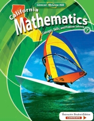 Califorinia Mathematics Concepts, Skills and Problem Solving - 7 grade - Sách đen trắng
