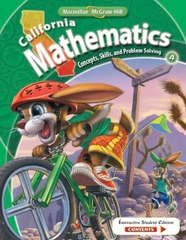 Califorinia Mathematics Concepts, Skills and Problem Solving - 7 grade - Sách đen trắng