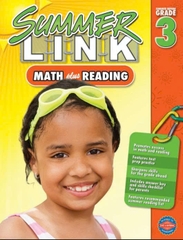 Summer Link Math Plus Reading - Level K - Level 6 ‼ đen trắng