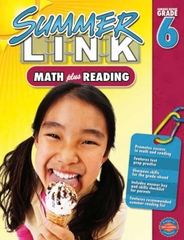 Summer Link Math Plus Reading - Level K - Level 6 ‼ đen trắng