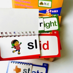 Word Family Build Book - Bộ flipbook luyện âm vần tiếng Anh chuẩn giáo trình Mỹ cho bé từ 5 tuổi
