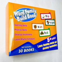 Word Family Build Book - Bộ flipbook luyện âm vần tiếng Anh chuẩn giáo trình Mỹ cho bé từ 5 tuổi