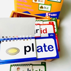 Word Family Build Book - Bộ flipbook luyện âm vần tiếng Anh chuẩn giáo trình Mỹ cho bé từ 5 tuổi
