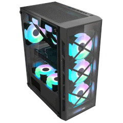 CASE MIK TN10 MID TOWER GAMING BLACK