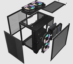 CASE MIK LV12 MINI FLOW GAMING BLACK