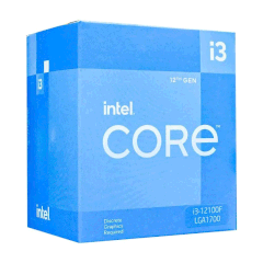 Cpu Intel Core i3 12100F (3.3GHz Turbo 4.3GHz / 4 Nhân 8 Luồng / LGA 1700) 12TH BOX CHÍNH HÃNG