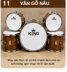 TRỐNG ĐỘI GỖ KING – ÂM THANH VANG, MẪU ĐẸP, CHUẨN NGHI THỨC ĐỘI