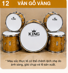 TRỐNG ĐỘI GỖ KING – ÂM THANH VANG, MẪU ĐẸP, CHUẨN NGHI THỨC ĐỘI
