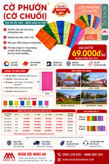 🎏 CỜ PHƯỚN – CỜ CHUỐI NHIỀU MÀU, TRANG TRÍ HỘI TRẠI RỰC RỠ 🎏