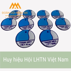 HUY HIỆU HỘI LHTN VIỆT NAM (NHỰA, PHỦ BÓNG, KIM GÀI)