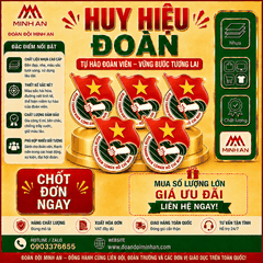 HUY HIỆU ĐOÀN TNCS HCM - NHỰA PHỦ BÓNG