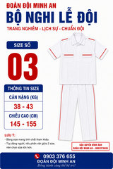 ĐỒNG PHỤC NGHI LỄ ĐỘI- BỘ DÀI CỌC