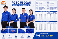 Áo Đồng Phục Đoàn Nam Nữ Chính Quy