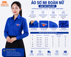 Áo Đồng Phục Đoàn Nam Nữ Chính Quy