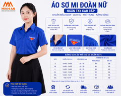 Áo Đồng Phục Đoàn Nam Nữ Chính Quy