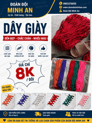 DÂY BUỘC GIÀY NHIỀU MÀU
