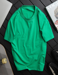 Áo thun Trơn Nam Nữ Phông Unisex Bigsize Đến 105kg 3 Màu Trắng Đen Xám Vải Cotton Cao Cấp PUNDO ATPD09