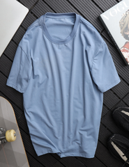 Áo thun Trơn Nam Nữ Phông Unisex Bigsize Đến 105kg 3 Màu Trắng Đen Xám Vải Cotton Cao Cấp PUNDO ATPD09