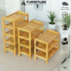 Kệ Để Giày Dép 5 Tầng Gỗ Cao Su 64cm – Thiết Kế Nghiêng Thoáng Khí, Chịu Nước Để Được Nhiều Đồ Dễ Tháo Lắp | Nội Thất Anh Hoàng