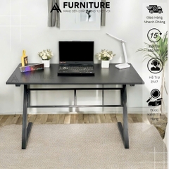Bàn Máy Tính Gaming Màu Trắng Gỗ MDF Melamine Size 120x60 Cao 75cm Khung Sắt Sơn Tĩnh Điện – Bàn Làm Việc Chơi Game | Mã Z02 | Nội Thất Anh Hoàng