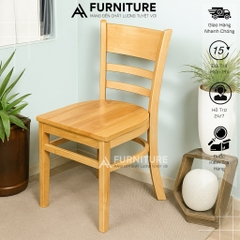 Ghế Gỗ Cabin Đơn Giản – Dùng Ngồi Ăn, Ngồi Học, Tiện Dụng & Thanh Lịch