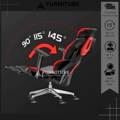 Ghế Xoay Gaming Công Thái Học Thiết Kế Độc Đáo – Có Chế Độ Trượt Mâm Ngồi, Ngả Thư Giãn | AH88 | Nội Thất Anh Hoàng