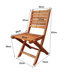 Bàn Ghế Gỗ Tràm Xếp Gọn – Tiện Lợi, Gọn Nhẹ, Dùng Cafe, Cơm, Picnic