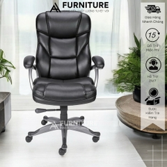 Ghế Xoay Da Giám Đốc Cao Cấp Size Châu Âu Dáng To Dày Tựa Tay Êm | AH06 | Nội Thất Anh Hoàng