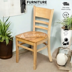 Ghế Gỗ Cabin Đơn Giản – Dùng Ngồi Ăn, Ngồi Học, Tiện Dụng & Thanh Lịch