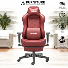 Ghế Gaming Cao Cấp Ngả Nằm Sâu, Form To Dày Tay Tuỳ Chỉnh Có Gác Chân Da Pu Cao Cấp | AH10